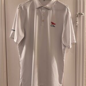 Peter Millar Summer Comfort US Open Golf Polo Shirt White